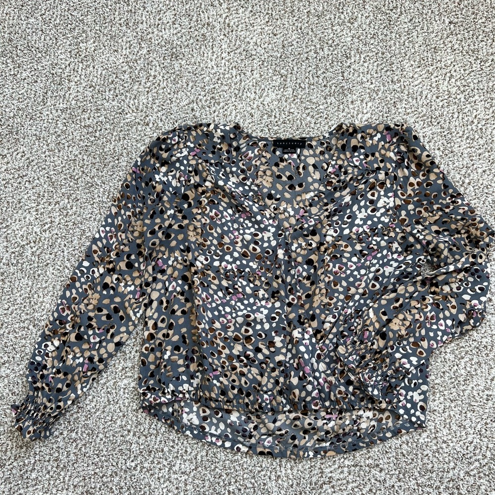 Leopard Print Women's Business Top
